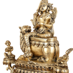 Brass Tara Devi Lion Himalayan Goddess - Authentic Buddhist Statue | Jaipurio